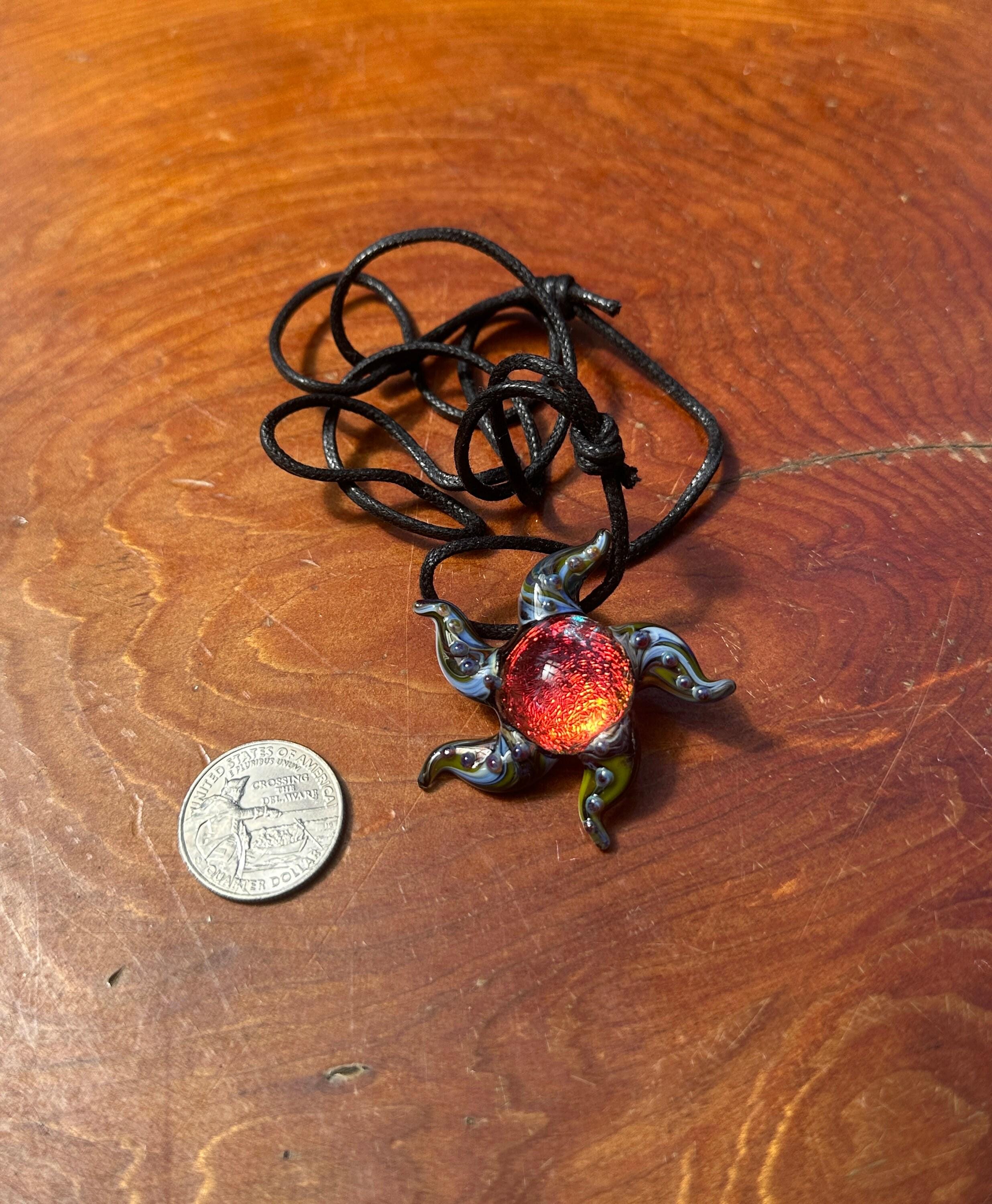 Starfish - Glass Pendant Necklace Craftwork