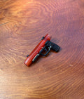 Lampwork Gun - Glass Pendant Necklace