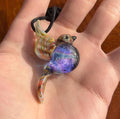 Glass Hummingbird Necklace - Hand-Blown Hummingbird Jewelry - Unique Gift for Her - Artisan Glass Pendant - Colorful Bird Necklace