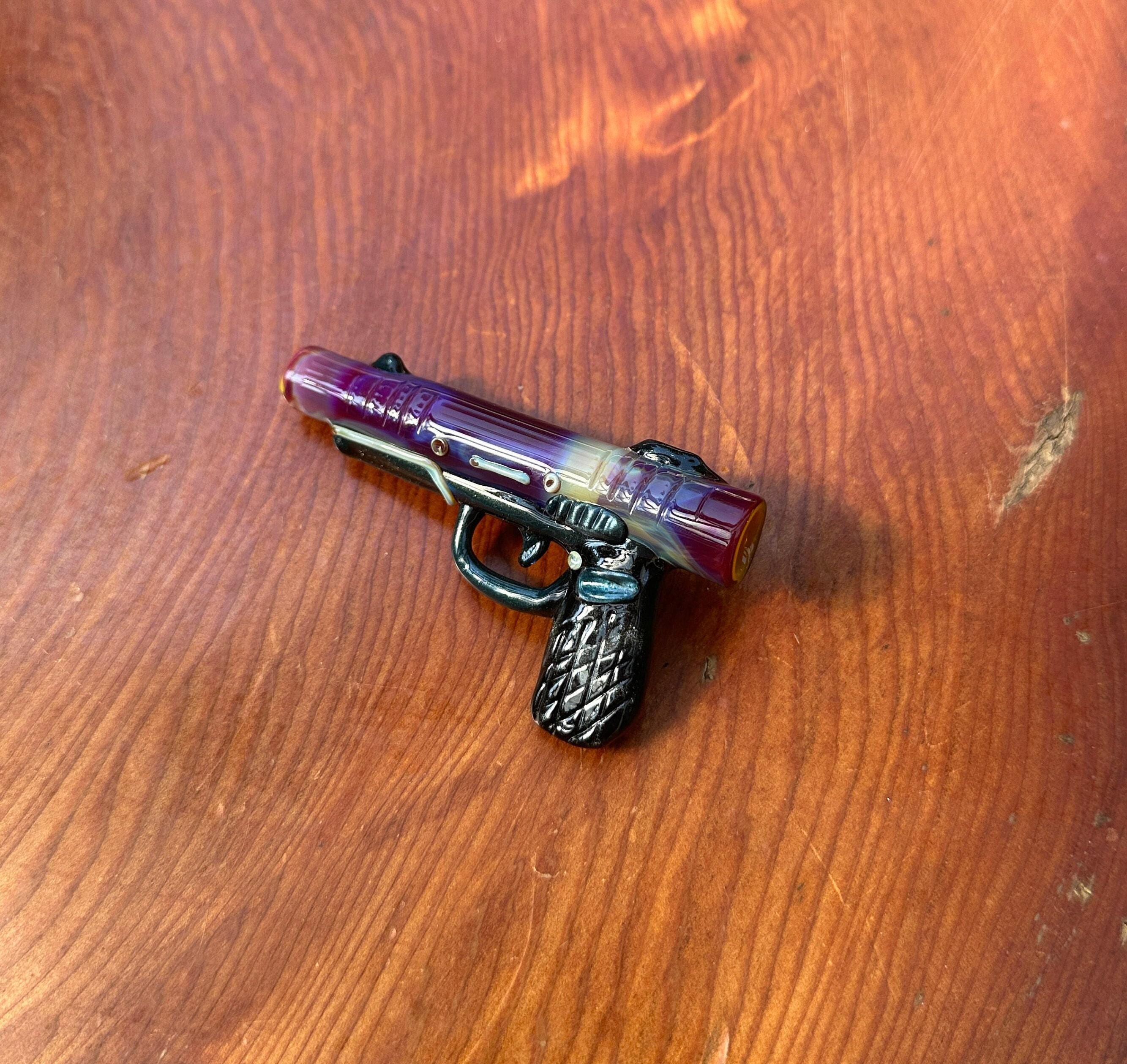 Boro Gun - Glass Pendant Necklace