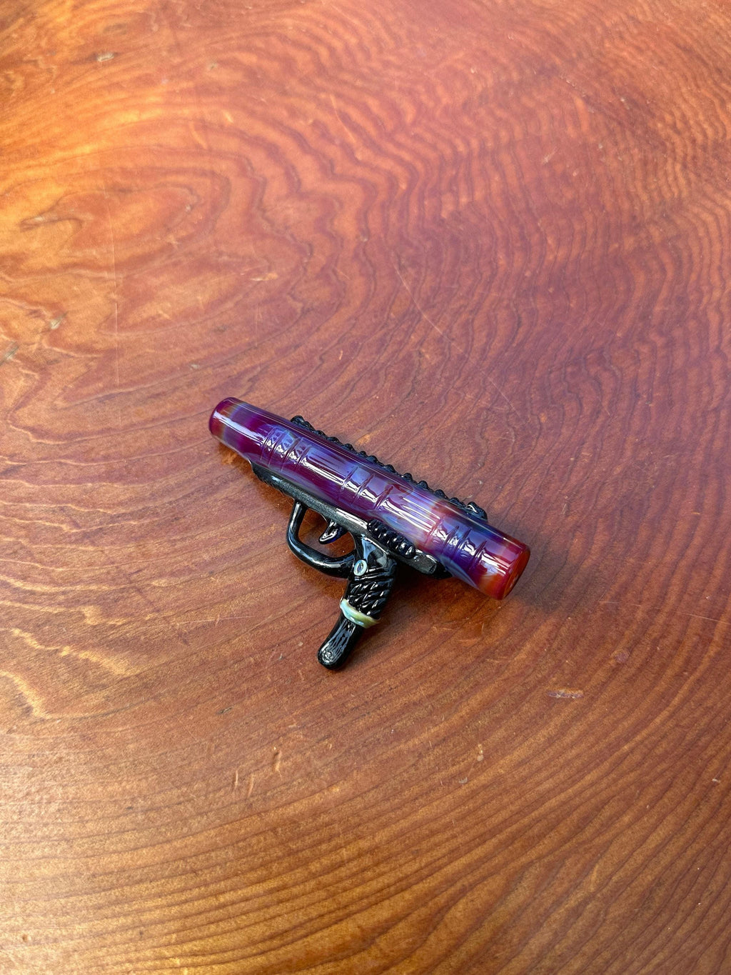Gun (Handmade) - Glass Pendant Necklace