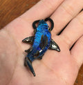 Hammerhead Shark Necklace - Blown Glass - Sea Glass Jewelry Statement Necklace - Ocean Necklace - Handmade Glass Sea Creature Necklace