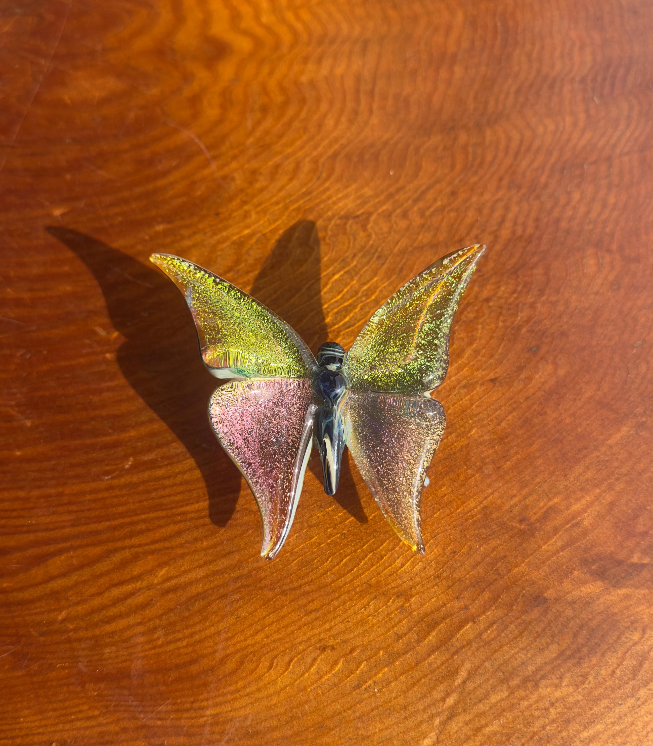 Glass Butterfly Sculpture - Torchwork - Handmade