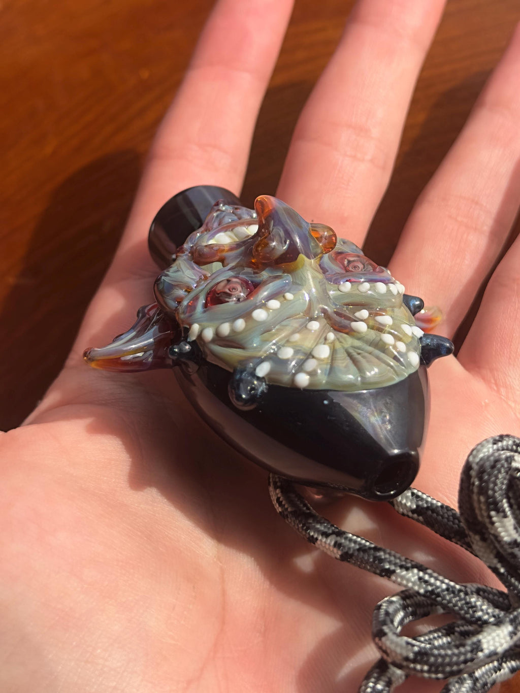 Goblin Pendant Necklace - Functional Glass Jewelry - Witchy And Fantasy Inspired Accessory - Perfect For Halloween - Unique Gift - Halloween