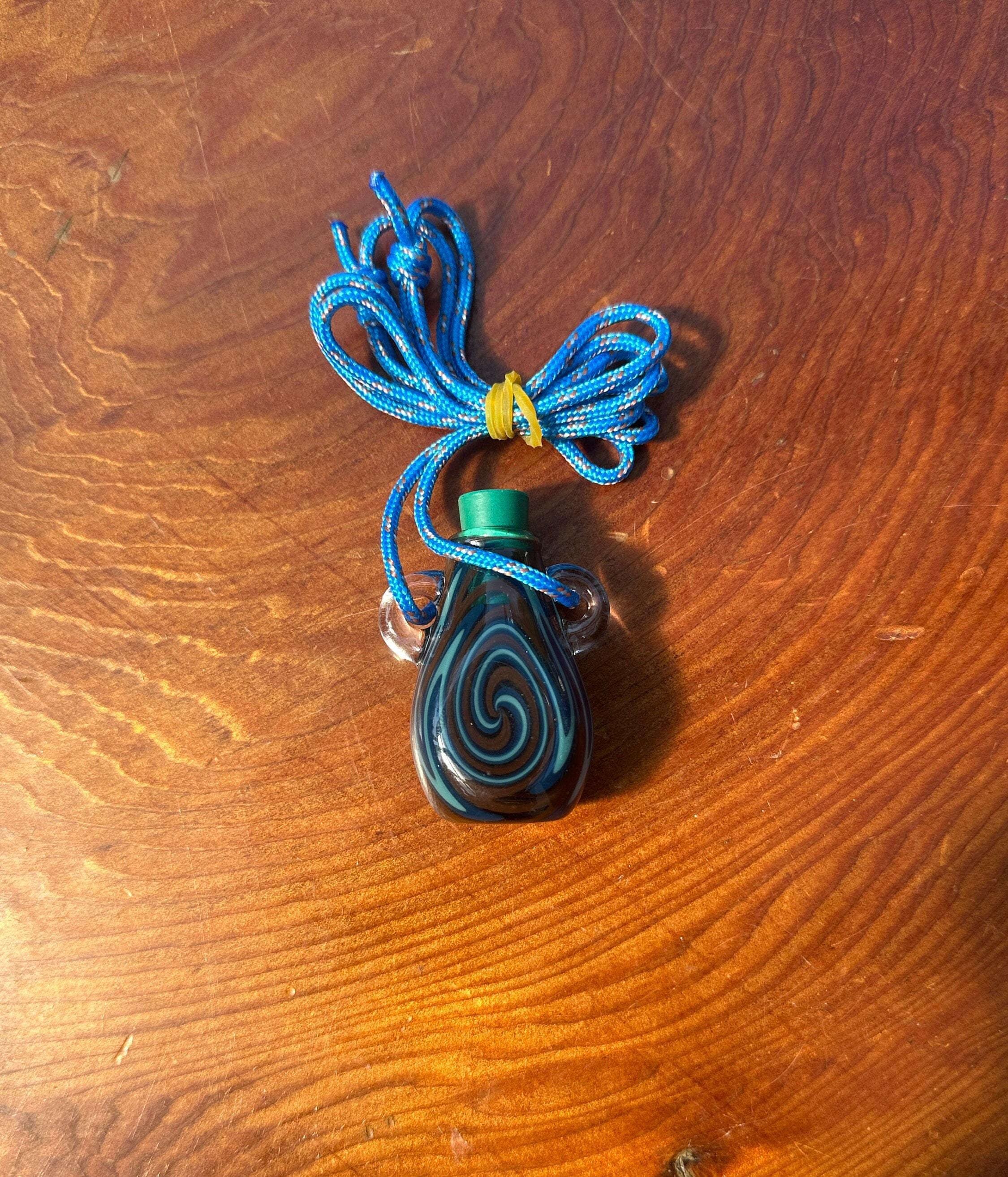 Mini Glass Pendant Necklace - Handcrafted Bottle