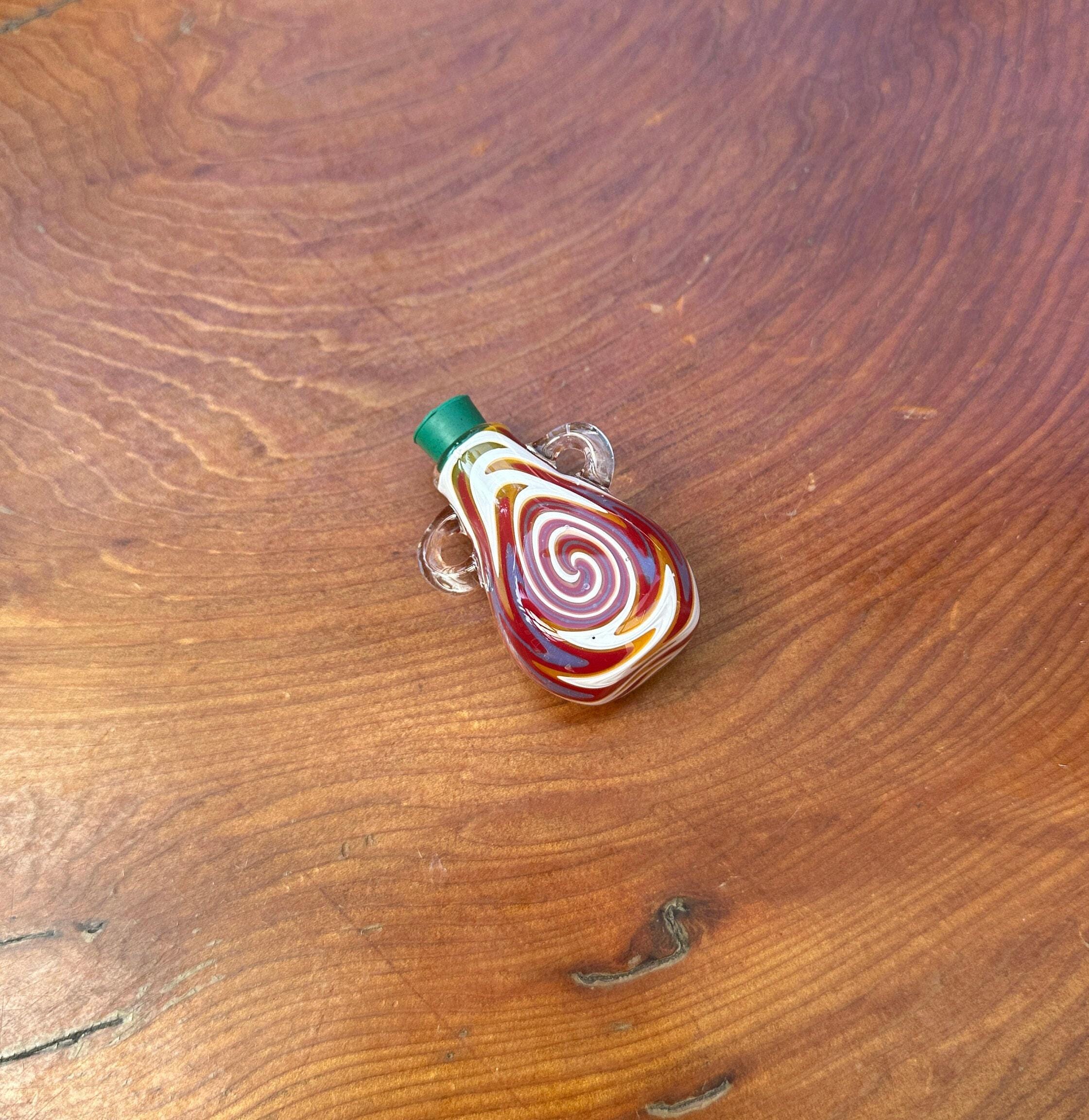 Mini Handmade Bottle - Glass Necklace Pendant