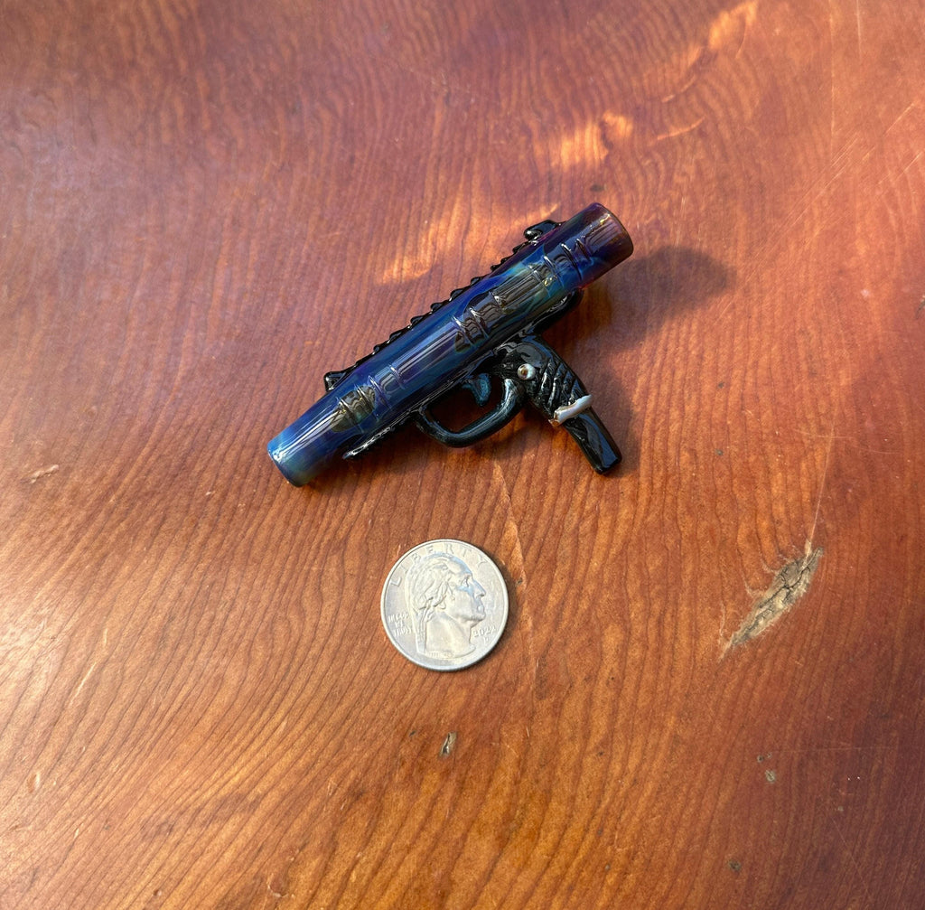 Gun (Handmade) - Glass Pendant Necklace