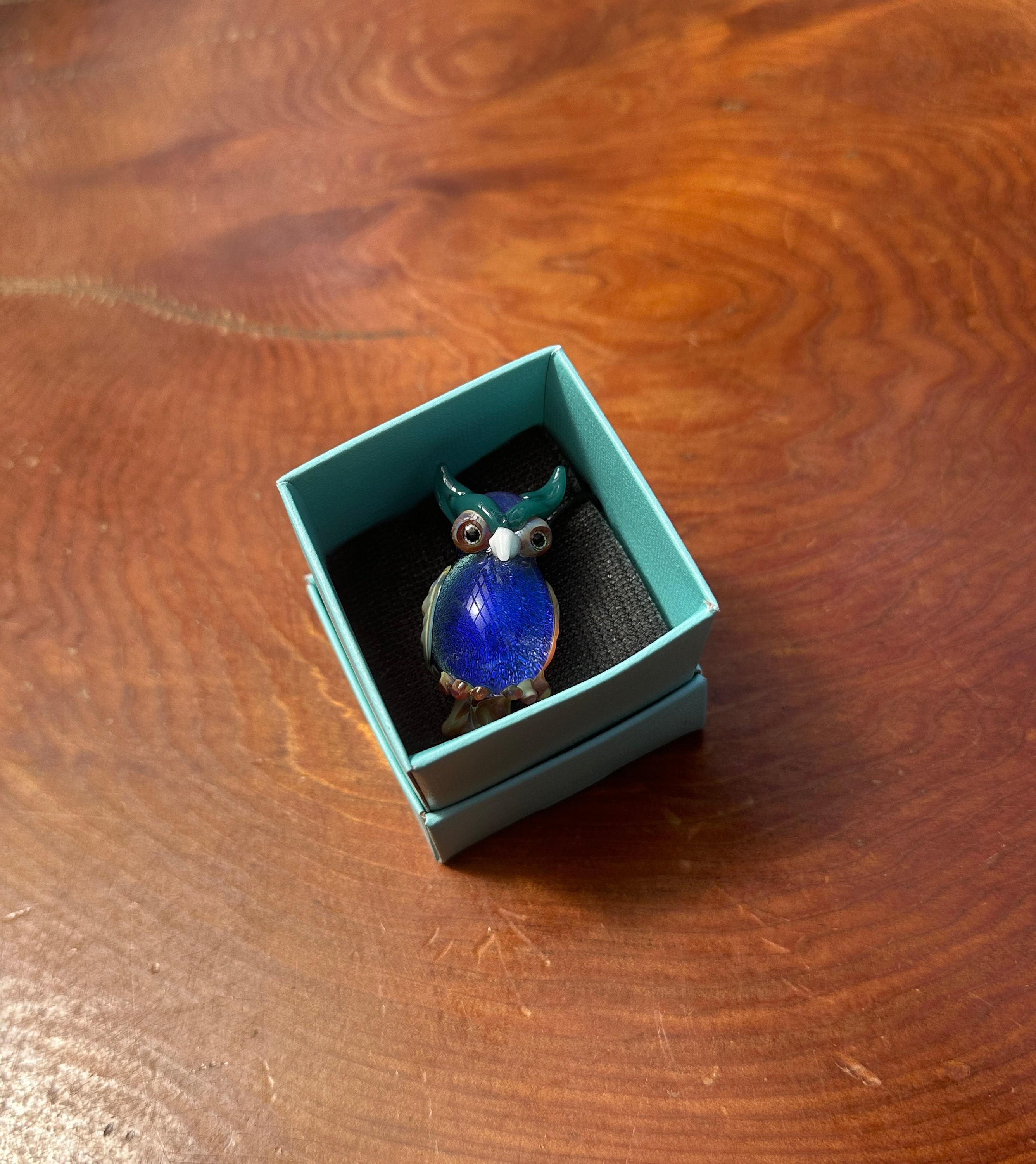 Owl - Glass Pendant Necklace