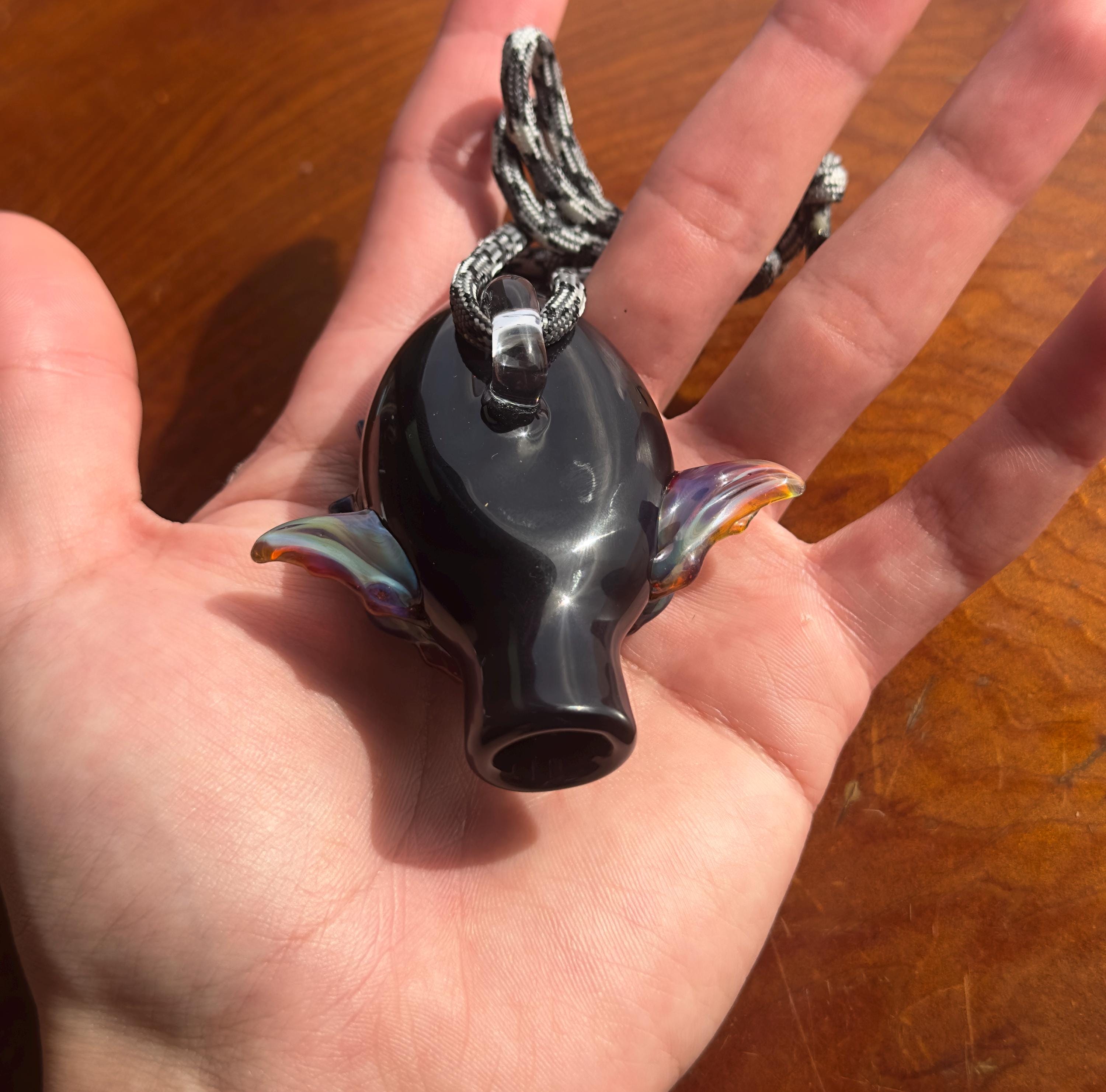 Goblin Pendant Necklace - Functional Glass Jewelry - Witchy And Fantasy Inspired Accessory - Perfect For Halloween - Unique Gift - Halloween
