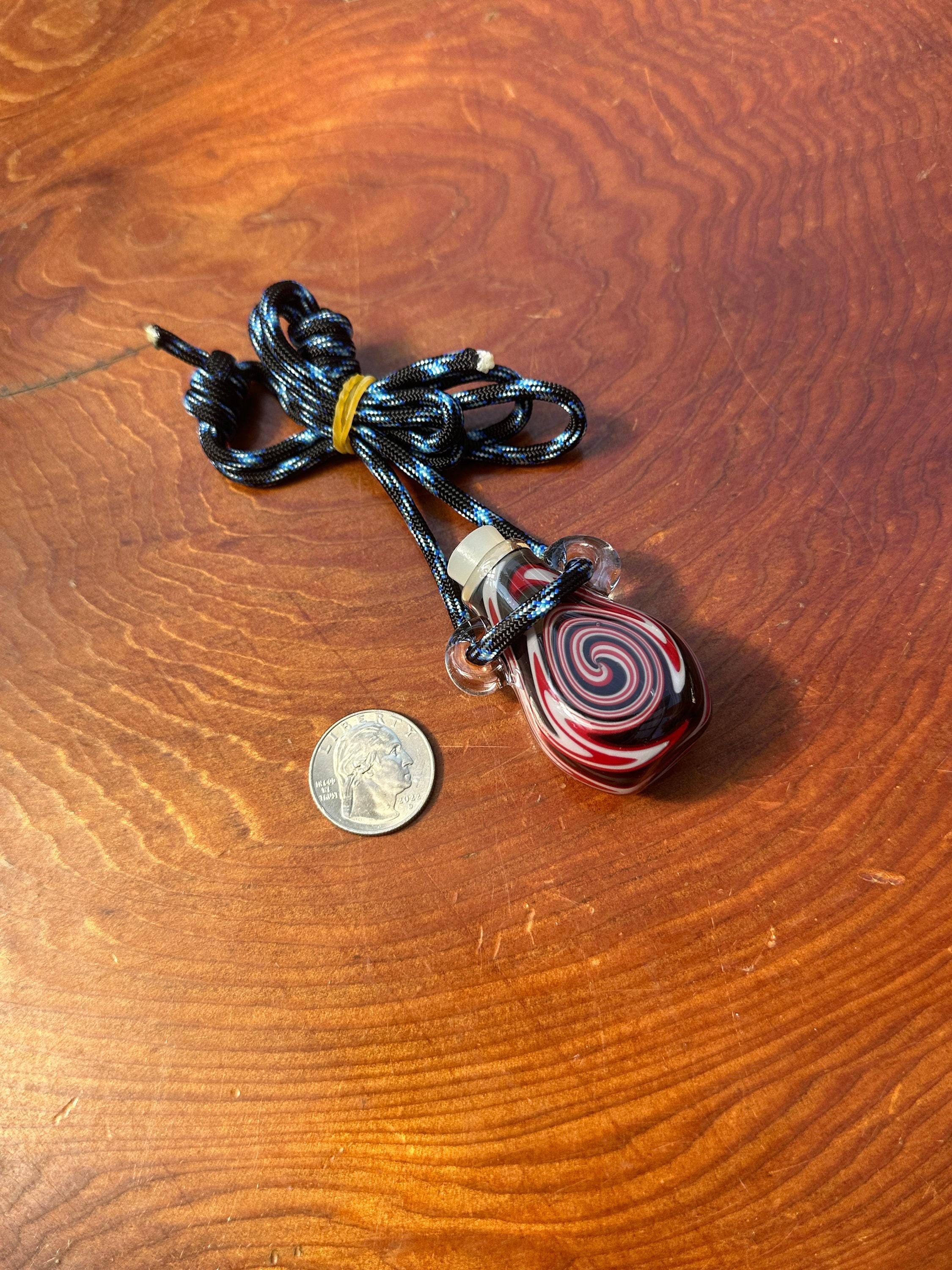 Handcrafted Glass Bottle Pendant - Unique Necklace