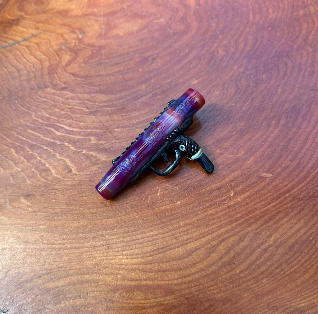 Gun (Handmade) - Glass Pendant Necklace
