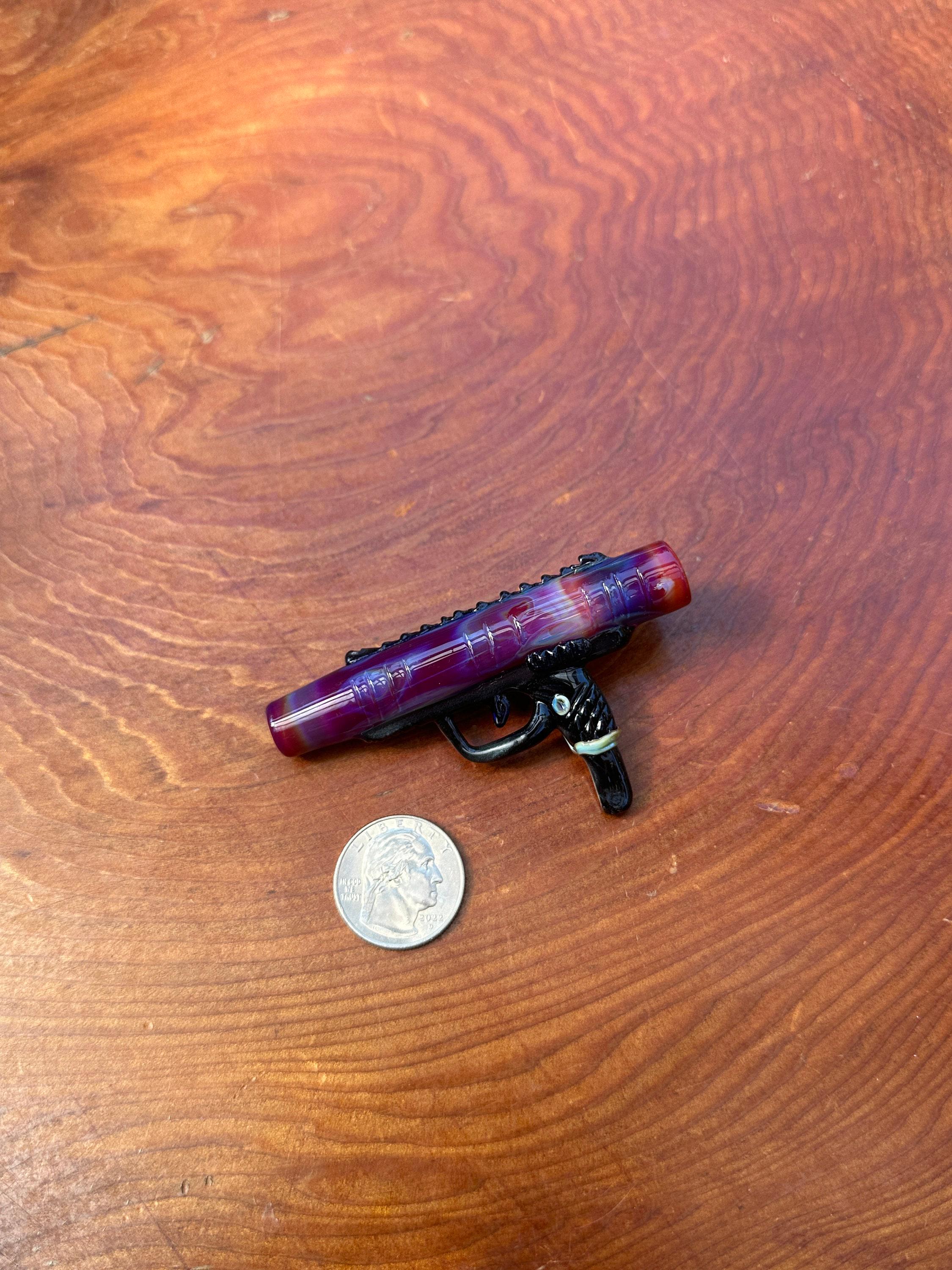 Gun (Handmade) - Glass Pendant Necklace