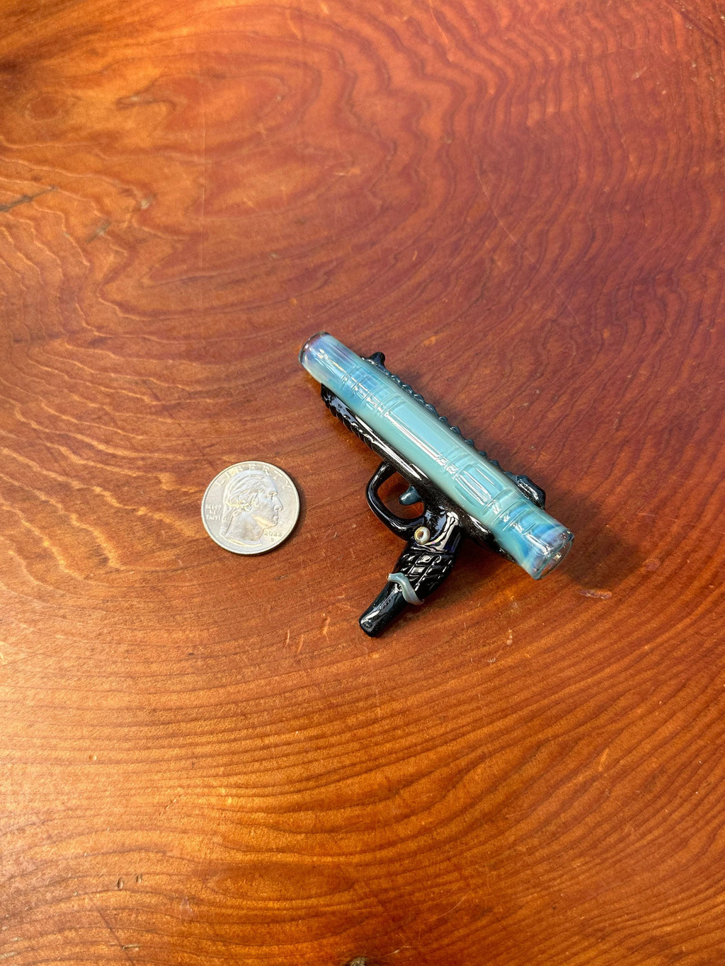 Gun (Handmade) - Glass Pendant Necklace