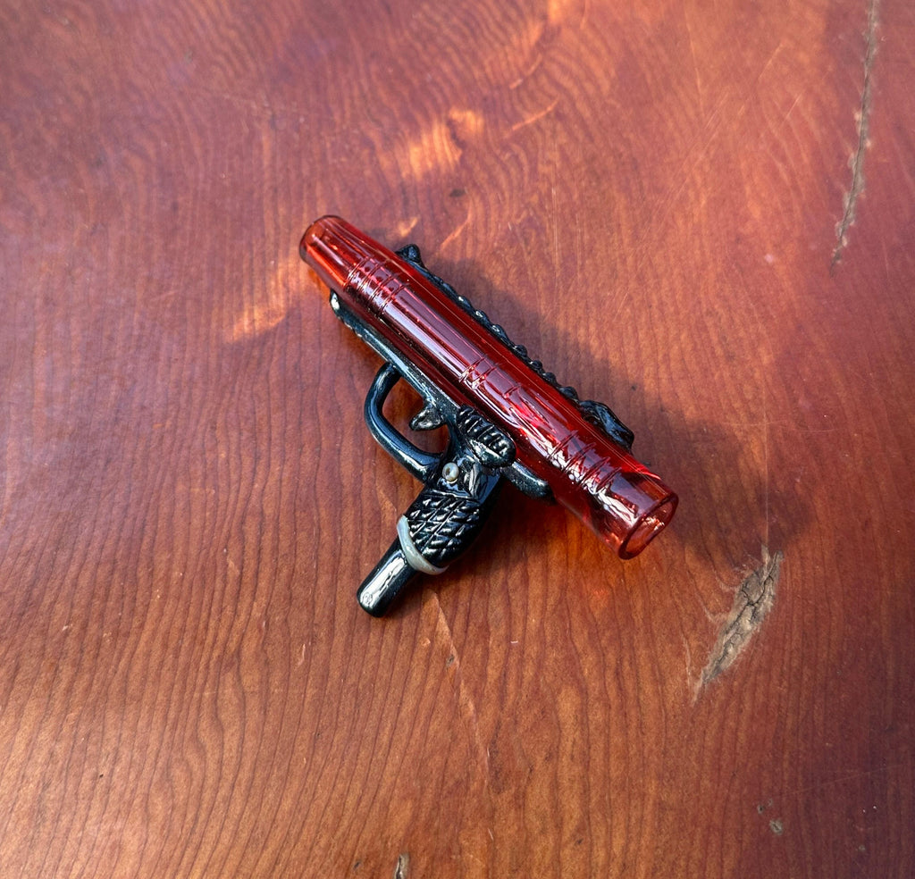 Gun (Handmade) - Glass Pendant Necklace