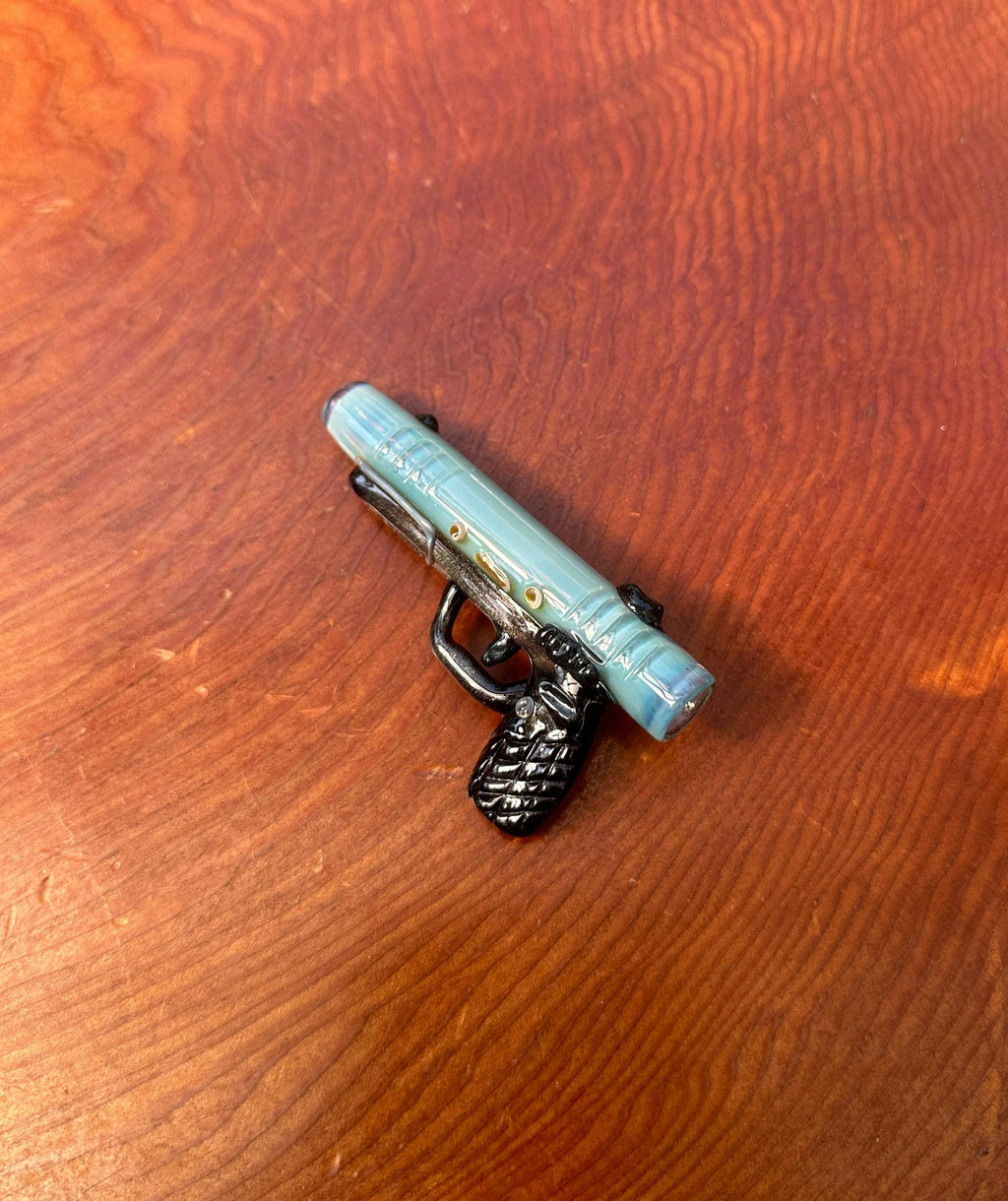 Boro Gun - Glass Pendant Necklace