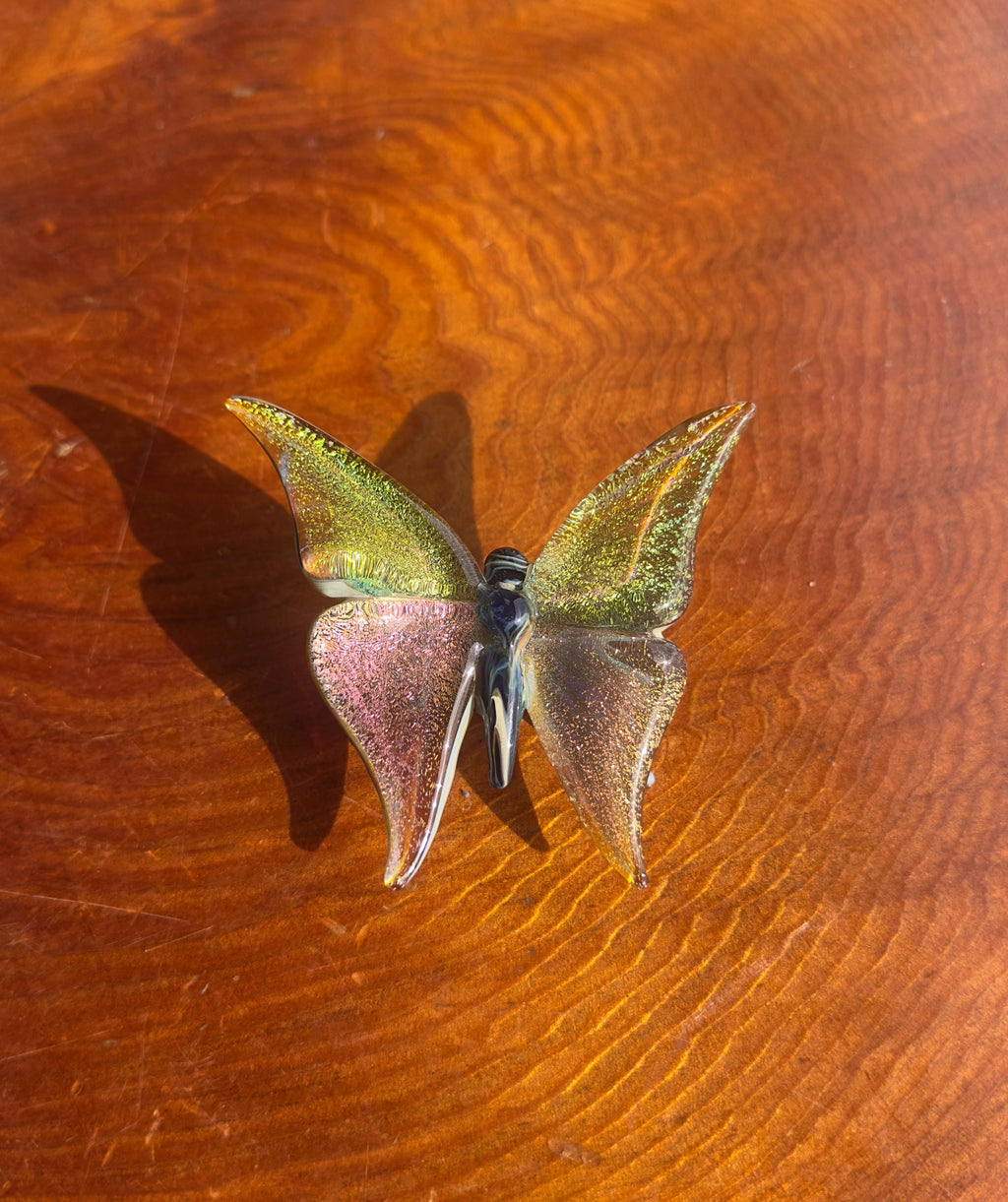 Glass Butterfly Sculpture - Torchwork - Handmade