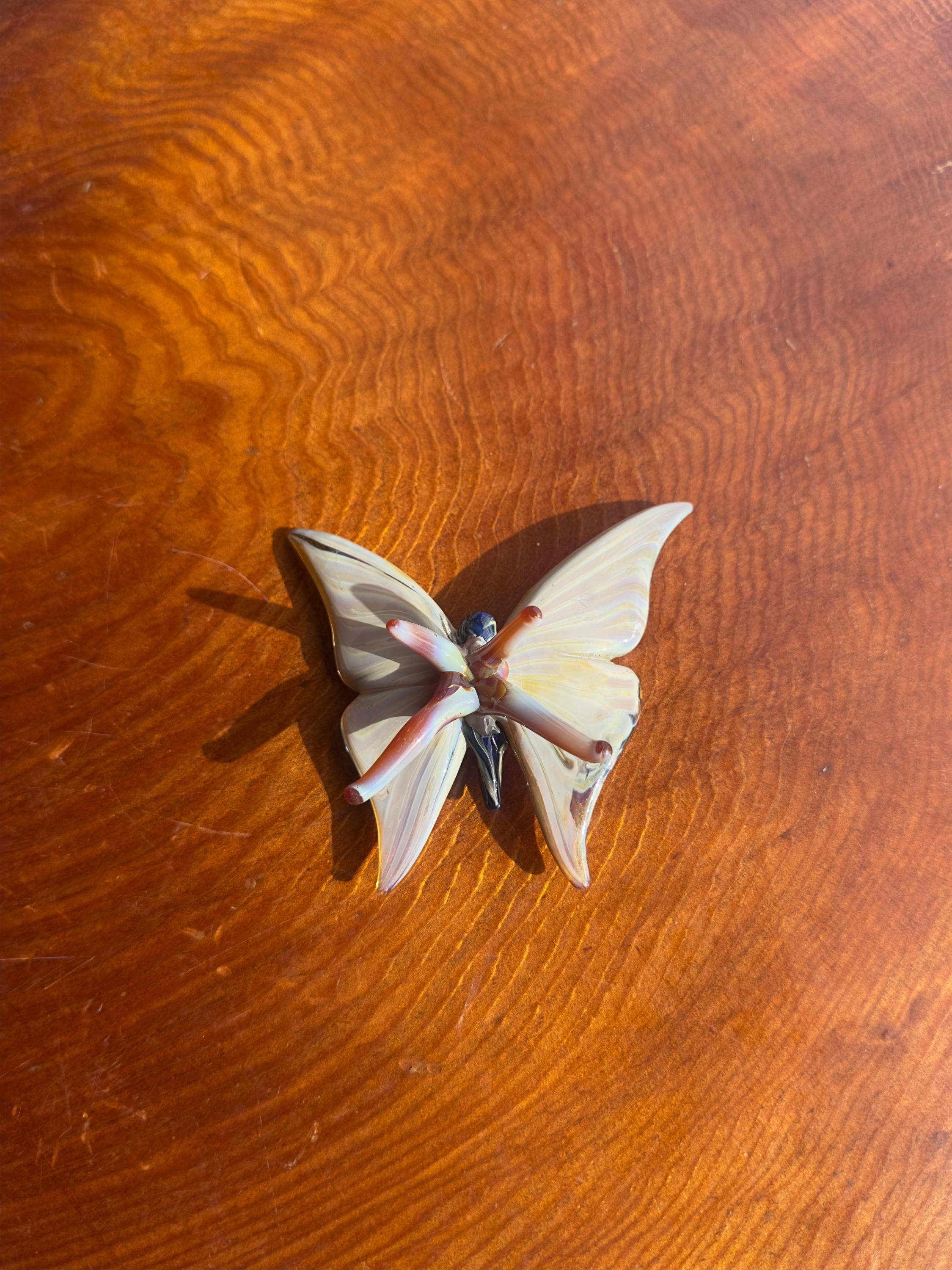 Glass Butterfly Sculpture - Torchwork - Handmade