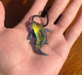 Blown Glass Shark Necklace: Handmade Borosilicate Sea Creature Pendant