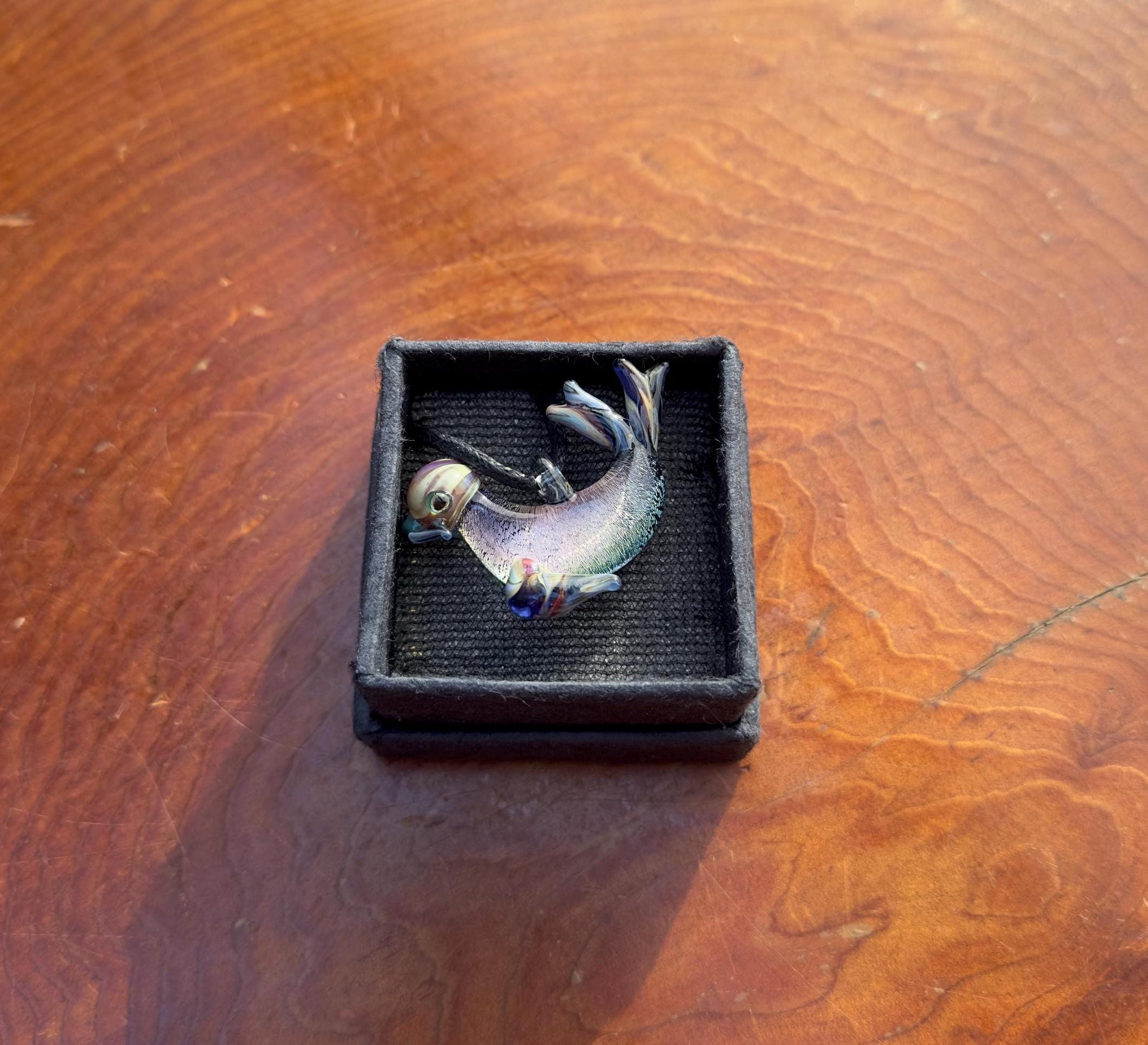 Glass Sea Lion Necklace - Sea Lion Pendant - Ocean Inspired Necklace - Handblown Glass Sea Lion Jewelry - Gift For Her - Statement Necklace