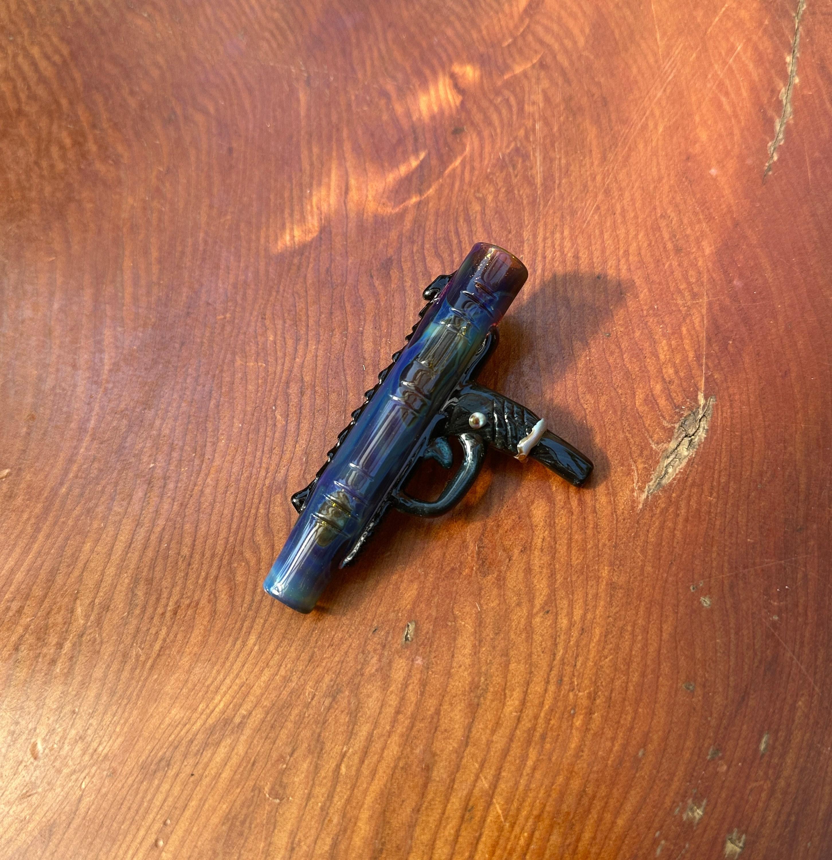Gun (Handmade) - Glass Pendant Necklace