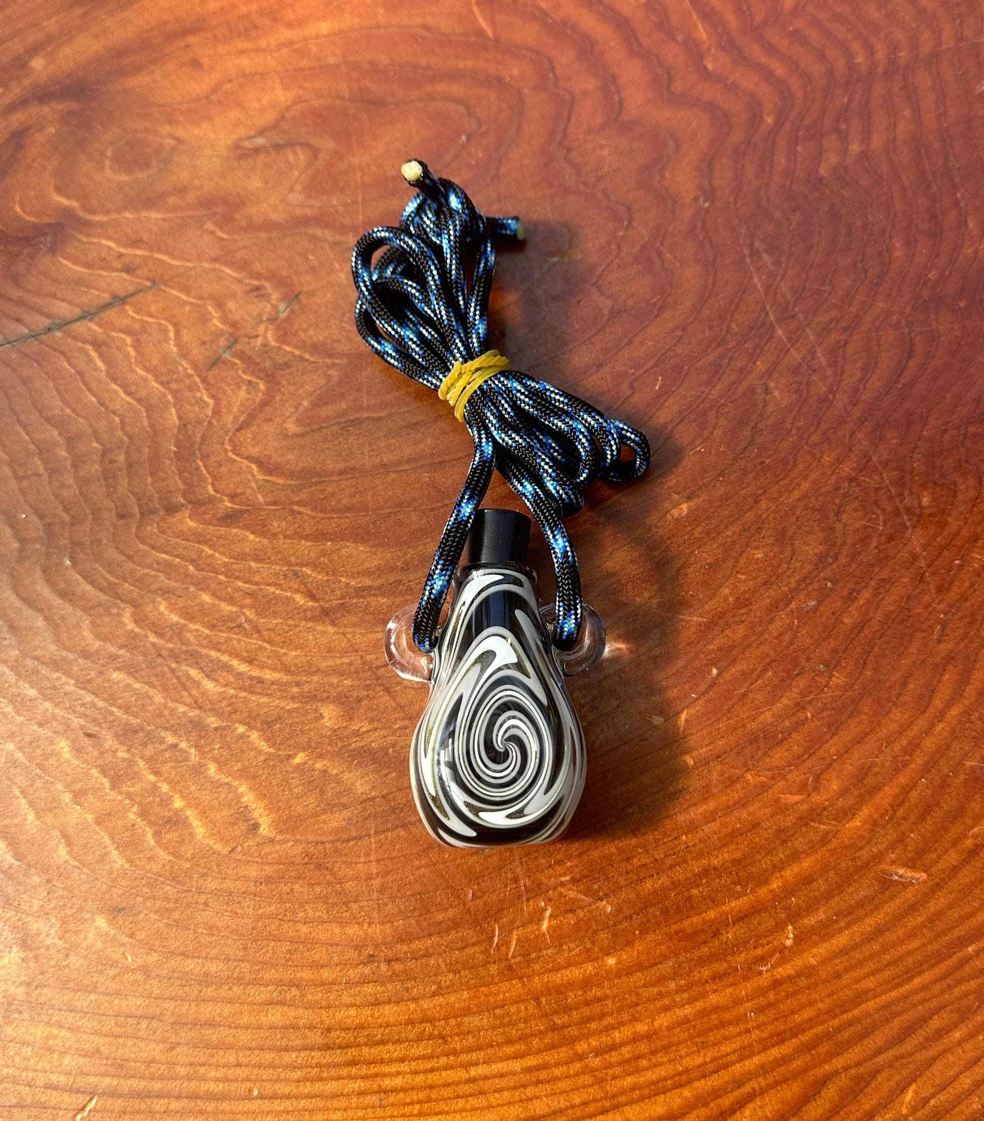 Mini Glass Pendant Necklace - Handcrafted Bottle