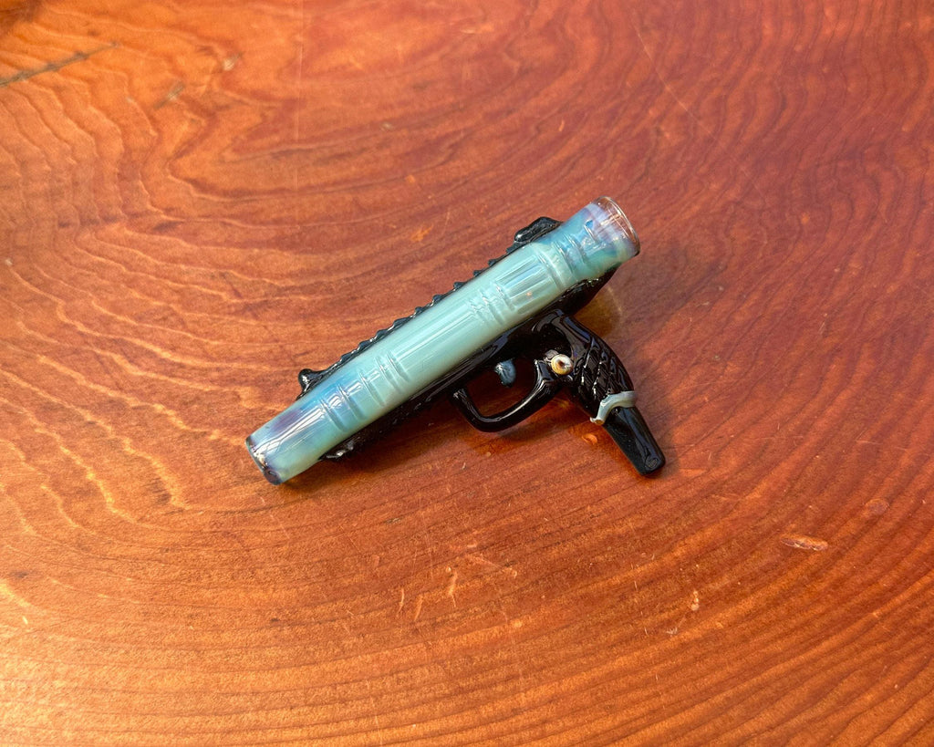 Gun (Handmade) - Glass Pendant Necklace