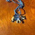 Handmade Glass Elephant Pendant Necklace: Flamecraft Jewelry